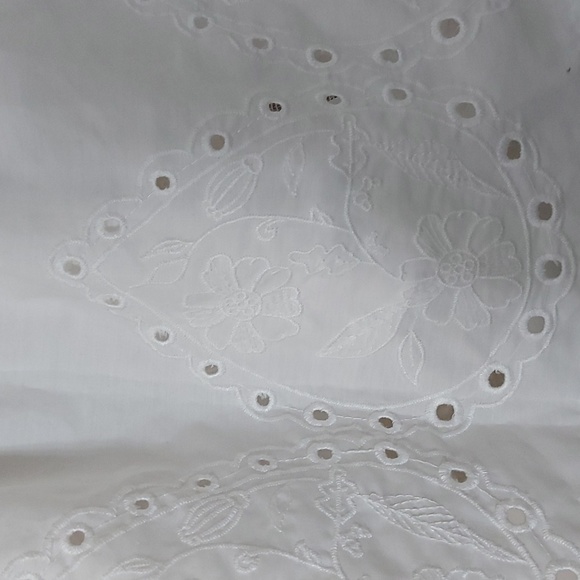 Primark White Floral Top NWOT/Sz M, Floral/Lightweight/Summer/Beach/Flared - Picture 2 of 7